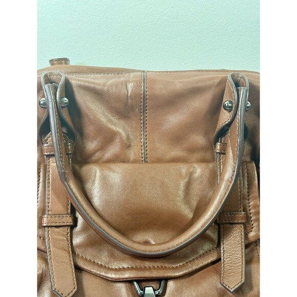 Kooba Leather Women's Handbag with Gun Metal Embellishments Kooba Kendal Brown - Picture 8 of 16